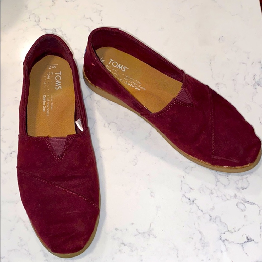 Toms Alpargata Burgundy Shoes